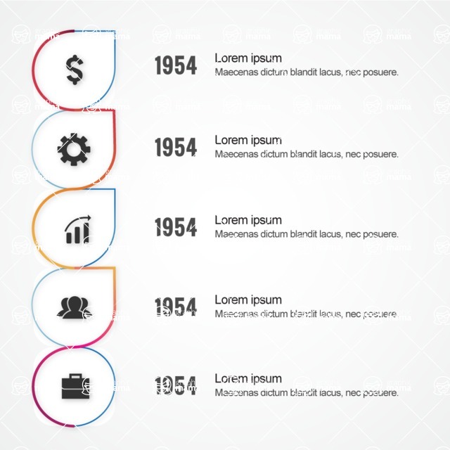 Infographic Templates Collection - Vector, Photoshop, PowerPoint, Google Slides - Growth Over Years Vector Infographic Template Design